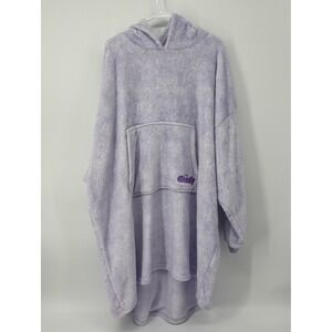 THE COMFY‎ Original Oversized Sherpa Wearable Hooded Blanket Purple